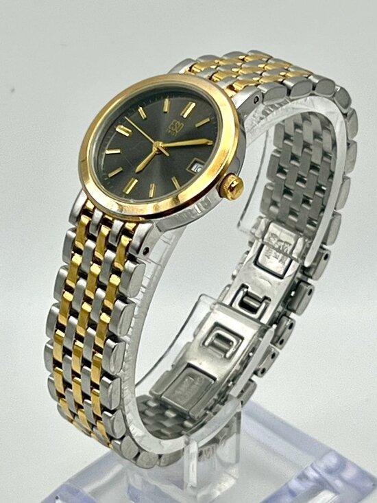 ESQ by Movado Ladies Watch Telos Two tone Grey Silver Gold tones working main image 9